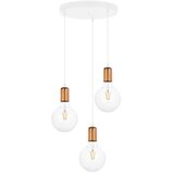  Luster na sajli MIROS 3xE27/60W/230V okrugli beli/bakreni | Eponuda.com