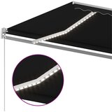 Tenda na ručno uvlačenje s LED svjetlima 600 x 300 cm antracit | shoptok.hr