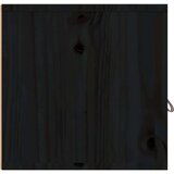  Zidni ormarići 2 kom crni 80 x 30 x 30 cm od masivne borovine | shoptok.hr