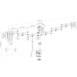 Maclean Stolni nosač za 3 LCD monitor, 13 "- 27" - MC-691 | shoptok.hr