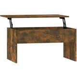 Maison Chic Klubska mizica - kavna mizica - Nizka mizica dimljeni hrast 80x50,5x41,5 cm konstruiran les, (21754792) | Shoptok.si