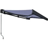  Kazetna tenda na ručno uvlačenje 450 x 300 cm plavo-bijela | shoptok.hr