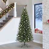 vidaXL Umestno božično drevo med 300 LED Zelena 240 cm PE in PVC | Shoptok.si