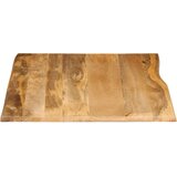 vidaXL Mizna plošča 100x80x2,5 cm naraven rob trden mangov les | Shoptok.si