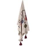 Bloomingville Bež deka s božićnim motivom od recikliranog pamuka 130x160 cm Ornamentia &amp;ndash; Slike