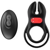 SuperLove Vibrating Dual Cock Ring with Remote Black Cijene