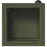 Vrtna posuda za sadnju s LED svjetlom 2 kom. Maslinastozelena - Maslinastozelena 30 x 30 x 30 cm 2 | shoptok.hr