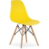 Brandless Stol OSAKA rumen / naravne noge x 2, (22030556) | Shoptok.si