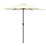 vidaXL Zunanji senčnik z aluminijastim drogom 270x246 cm peščeno bel, (20610330) | Shoptok.si