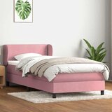 Box spring krevet s madracem ružičasti 80 x 220 cm baršunasti | shoptok.hr