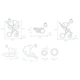 Kunert booster light kolica za bebe set 2u1 (KUNBOOSLIGHT dezen 01) | ePonuda.com