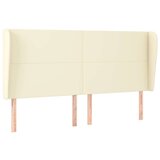  Uzglavlje s ušima krem 183x23x118/128 cm od umjetne kože | shoptok.hr