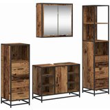 vidaXL Komplet pohištva za kopalnico 4 pcs Star les 80 x 33 x 60 cm | Shoptok.si