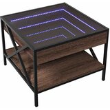  Stolić s beskonačnim LED svjetlima boja hrasta 50x50x38 cm | shoptok.hr