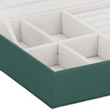  Kutija za nakit s prozorčićem 23 x 14 x 5,5 cm, bocazelena Cijene