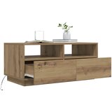  Stolić za kavu s LED svjetlima boja hrasta artisan 90x49x40 cm | shoptok.hr