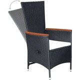  5-dijelni vrtni blagovaonski set crni | shoptok.hr
