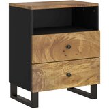  Noćni ormarić 50x33x62 masivno drvo bagrema i konstruirano drvo | shoptok.hr