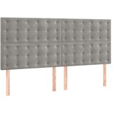  Za krevet s uzglavljem svjetlosivi 140x200 cm baršunasti | shoptok.hr