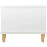  Klubska mizica visok sijaj bela 90x50x40 cm inženirski les, (20715780) | Shoptok.si