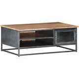  Stolić za kavu sivi 90 x 50 x 35 cm od masivnog bagremovog drva | shoptok.hr