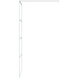Pregrada za tuš bijela 80 x 195 cm s prozirnim staklom ESG | shoptok.hr