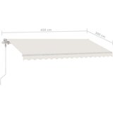  Prostostoječa avtomatska tenda 450x300 cm krem, (20728751) | Shoptok.si