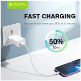 BAVIN punjač 2.4A usb-a + kabl type-c bela | ePonuda.com