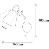 Opviq lights Zidna lampa u brončanoj boji ø 15 cm Sivani – | shoptok.hr