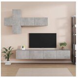 vidaXL 7-dijelni set TV ormarića siva boja betona konstruirano drvo - Beton siva 7 100 cm | shoptok.hr