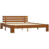  Posteljni okvir medeno rjav iz trdne borovine 180x200 cm, (20644091) | Shoptok.si