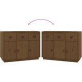  Komoda smeđa boja meda 100 x 40 x 75 cm od masivne borovine | shoptok.hr
