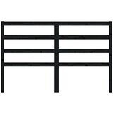  Uzglavlje za krevet crno 146 x 4 x 100 cm od masivne borovine | shoptok.hr