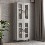 Viseći Viseča stenska omarica betonsko siva 69,5x34x90 cm, (20654175) | Shoptok.si