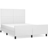  Okvir za krevet s uzglavljem bijeli 140x190 cm od umjetne kože | shoptok.hr