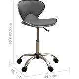  Pisarniški stol sivo umetno usnje, (21377703) | Shoptok.si
