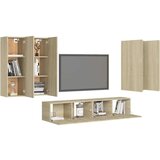  6-dijelni set TV ormarića boja hrasta sonome od iverice | shoptok.hr
