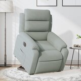  The Living Store Električni naslanjač s funkcijo vstajanja svetlo siv žamet - Električni Naslanjač S Funkcijo Vstajanja, (21443018) | Shoptok.si