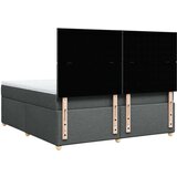 vidaXL Box spring postelja z vzmetnico temno siva 180x200 cm blago | Shoptok.si
