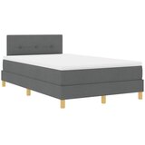  Krevet s opruga kutije Tamno siva 120 x 190 cm tkanina | shoptok.hr
