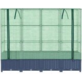  Povišena gredica s pokrovom za staklenik izgled ratana 160x40x138 cm | Eponuda.ba