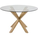 Actona blagovaonski stol sa staklenom pločom Heaven, ⌀ 119 cm | shoptok.hr