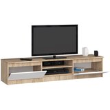 AKORD Tv Omarica, Hrast Sonoma/Bela, (5000331834) | Shoptok.si