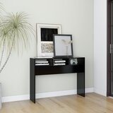 Maison Chic konzolna miza - miza ob steni črna 105x30x80 cm iverna plošča, (21785919) | Shoptok.si