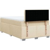  Krevet s oprugama i madracem krem 120 x 200 cm od tkanine | shoptok.hr