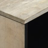 vidaXL Noćni ormarići s ladicama Bijela i crna 50 x 33 x 60 cm | shoptok.hr