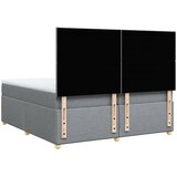  Krevet s oprugama i madracem svjetlosivi 200 x 200cm od tkanine | shoptok.hr