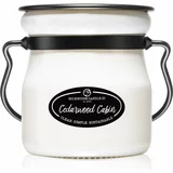 Milkhouse Candle Co. Creamery Cedarwood Cabin dišeča sveča Cream Jar 142 g