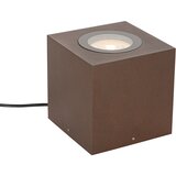 QAZQA Industrijski vrtni reflektor rjasto rjav kvadrat IP65 AR111 - Lennard | Shoptok.si