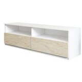 Hanah home TV polica Centra White Travertine